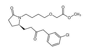 methyl (S)-2-(4-(2-(4-(3-chlorophenyl)-3-oxobutyl)-5-oxopyrrolidin-1-yl)butoxy)acetate CAS:685840-78-2 manufacturer & supplier