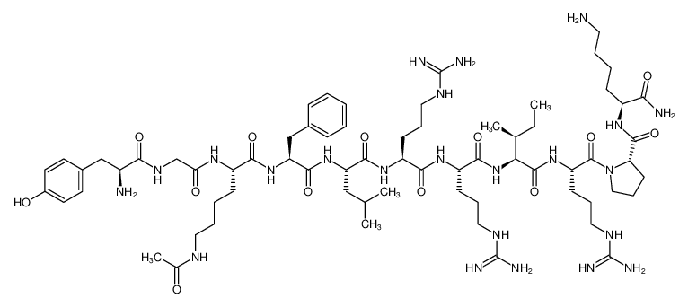 L-Lysinamide,L-tyrosylglycyl-N6-acetyl-L-lysyl-L-phenylalanyl-L-leucyl-L-arginyl-L-arginyl-L-isoleucyl-L-arginyl-L-prolyl- CAS:685844-42-2 manufacturer & supplier