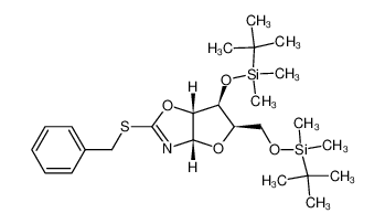 2-benzylthio-4,5-dihydro-(3',5'-di-O-tert-butyldimethylsilyl-1',2'-dideoxy-β-D-xylofuranoso)[1,2-d]-oxazole CAS:685850-69-5 manufacturer & supplier