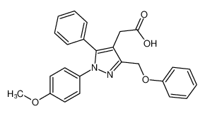 2-(1-(4-methoxyphenyl)-3-(phenoxymethyl)-5-phenyl-1H-pyrazol-4-yl)acetic acid CAS:685856-49-9 manufacturer & supplier