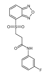 Propanamide, 3-(2,1,3-benzoxadiazol-4-ylsulfonyl)-N-(3-fluorophenyl)- CAS:685864-86-2 manufacturer & supplier