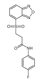 Propanamide, 3-(2,1,3-benzoxadiazol-4-ylsulfonyl)-N-(4-fluorophenyl)- CAS:685865-32-1 manufacturer & supplier