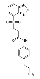 3-(benzo[c][1,2,5]thiadiazol-4-ylsulfonyl)-N-(4-ethoxyphenyl)propanamide CAS:685865-80-9 manufacturer & supplier