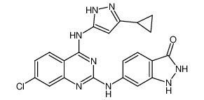 6-[7-chloro-4-(5-cyclopropyl-2H-pyrazol-3-ylamino)-quinazolin-2-ylamino]-1,2-dihydro-indazol-3-one CAS:685866-57-3 manufacturer & supplier