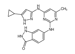 6-((4-((5-cyclopropyl-1H-pyrazol-3-yl)amino)-6-methylpyrimidin-2-yl)amino)-1,2-dihydro-3H-indazol-3-one CAS:685866-97-1 manufacturer & supplier