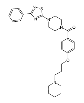 (4-(3-phenyl-1,2,4-thiadiazol-5-yl)piperazin-1-yl)(4-(3-(piperidin-1-yl)propoxy)phenyl)methanone CAS:685871-49-2 manufacturer & supplier