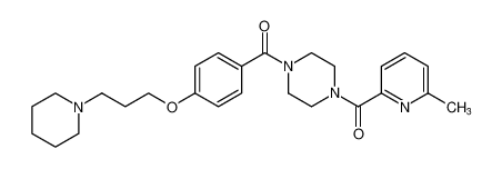 (4-(6-methylpicolinoyl)piperazin-1-yl)(4-(3-(piperidin-1-yl)propoxy)phenyl)methanone CAS:685872-01-9 manufacturer & supplier