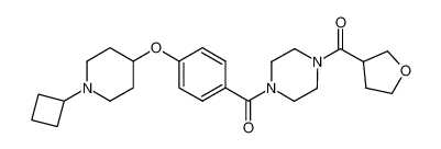 (4-(4-((1-cyclobutylpiperidin-4-yl)oxy)benzoyl)piperazin-1-yl)(tetrahydrofuran-3-yl)methanone CAS:685872-61-1 manufacturer & supplier