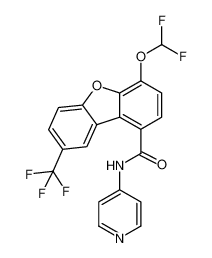 4-(difluoromethoxy)-N-(pyridin-4-yl)-8-(trifluoromethyl)dibenzo[b,d]furan-1-carboxamide CAS:685874-55-9 manufacturer & supplier