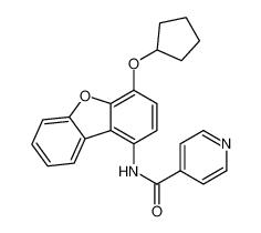 4-Pyridinecarboxamide, N-[4-(cyclopentyloxy)-1-dibenzofuranyl]- CAS:685875-06-3 manufacturer & supplier