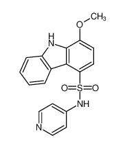 9H-Carbazole-4-sulfonamide, 1-methoxy-N-4-pyridinyl- CAS:685875-21-2 manufacturer & supplier