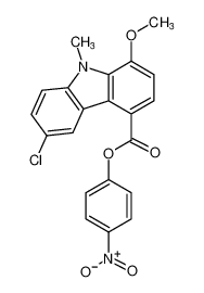 4-nitrophenyl 6-chloro-1-methoxy-9-methyl-9H-carbazole-4-carboxylate CAS:685875-70-1 manufacturer & supplier