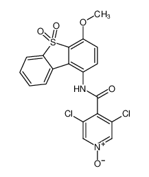 3,5-dichloro-4-((4-methoxy-5,5-dioxidodibenzo[b,d]thiophen-1-yl)carbamoyl)pyridine 1-oxide CAS:685875-86-9 manufacturer & supplier