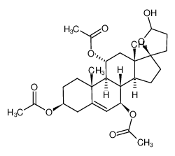 (3S,7R,8S,9S,10R,11R,13S,14S,17R)-5'-hydroxy-10,13-dimethyl-1,2,3,4,4',5',7,8,9,10,11,12,13,14,15,16-hexadecahydro-3'H-spiro[cyclopenta[a]phenanthrene-17,2'-furan]-3,7,11-triyl triacetate CAS:685877-50-3 manufacturer & supplier