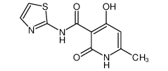 3-Pyridinecarboxamide,1,2-dihydro-4-hydroxy-6-methyl-2-oxo-N-2-thiazolyl- CAS:685888-76-0 manufacturer & supplier