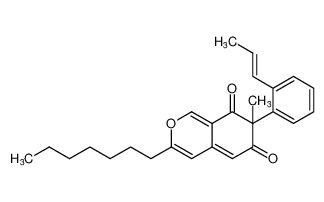 (E)-3-heptyl-7-methyl-7-(2-(prop-1-en-1-yl)phenyl)-6H-isochromene-6,8(7H)-dione CAS:685895-59-4 manufacturer & supplier