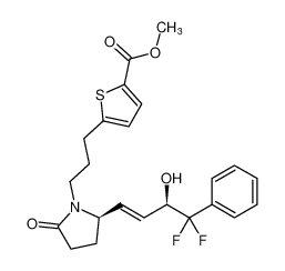 methyl 5-(3-((R)-2-((R,E)-4,4-difluoro-3-hydroxy-4-phenylbut-1-en-1-yl)-5-oxopyrrolidin-1-yl)propyl)thiophene-2-carboxylate CAS:685895-99-2 manufacturer & supplier