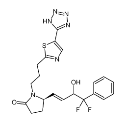 (5R)-1-(3-(5-(1H-tetrazol-5-yl)thiazol-2-yl)propyl)-5-((E)-4,4-difluoro-3-hydroxy-4-phenylbut-1-en-1-yl)pyrrolidin-2-one CAS:685896-08-6 manufacturer & supplier