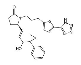 (5R)-5-[(1E)-3-hydroxy-3-(1-phenylcyclopropyl)prop-1-enyl]-1-{3-[5-(1H-tetraazol-5-yl)thien-2-yl]propyl}pyrrolidin-2-one CAS:685896-14-4 manufacturer & supplier