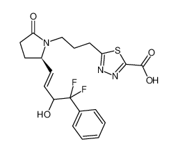 5-(3-{(2R)-2-[(1E)-4,4-difluoro-3-hydroxy-4-phenylbut-1-enyl]-5-oxopyrrolidin-1-yl}propyl)-1,3,4-thiadiazole-2-carboxylic acid CAS:685896-15-5 manufacturer & supplier