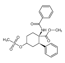 rel-methyl (1R,2R)-1-benzamido-4-((methylsulfonyl)oxy)-2-phenylcyclohexane-1-carboxylate CAS:685896-56-4 manufacturer & supplier