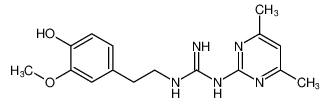 1-(4,6-dimethylpyrimidin-2-yl)-3-(4-hydroxy-3-methoxyphenethyl)guanidine CAS:685897-36-3 manufacturer & supplier