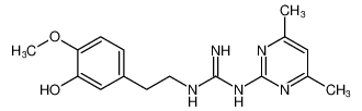 1-(4,6-dimethylpyrimidin-2-yl)-3-(3-hydroxy-4-methoxyphenethyl)guanidine CAS:685897-39-6 manufacturer & supplier