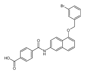 4-((5-((3-bromobenzyl)oxy)naphthalen-2-yl)carbamoyl)benzoic acid CAS:685902-97-0 manufacturer & supplier