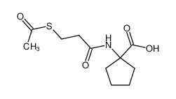 1-[(3-acetylthiopropanoyl)amino]cyclopentane carboxylic acid CAS:68591-76-4 manufacturer & supplier