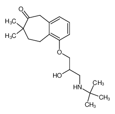 1-(3-tert-butylamino-2-hydroxypropoxy)-6,7,8,9-tetrahydro-7,7-dimethyl-5H-benzocyclohepten-6-one CAS:68591-77-5 manufacturer & supplier