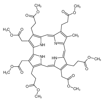 3,3',3',3''-(2,13,18-tris-methoxycarbonylmethyl-8-methyl-21H,22H,23H-corrole-3,7,12,17-tetrayl)-tetrakis-propionic acid tetramethyl ester CAS:68595-42-6 manufacturer & supplier