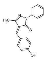 4-(4-hydroxy-benzylidene)-5-methyl-2-phenyl-2,4-dihydro-pyrazole-3-thione CAS:68615-42-9 manufacturer & supplier