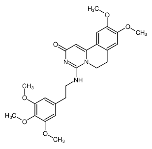 9,10-dimethoxy-4-(3,4,5-trimethoxy-phenethylamino)-6,7-dihydro-pyrimido[6,1-a]isoquinolin-2-one CAS:68619-75-0 manufacturer & supplier