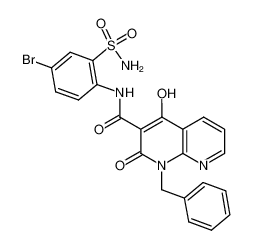 N-[2-(aminosulfonyl)-4-bromophenyl]-1-benzyl-4-hydroxy-2-oxo-1,2-dihydro-1,8-naphthyridine-3-carboxamide CAS:686265-42-9 manufacturer & supplier