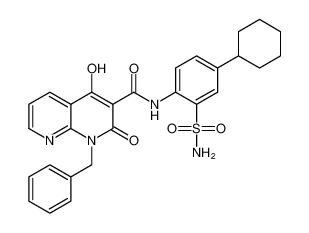 1-benzyl-N-(4-cyclohexyl-2-sulfamoylphenyl)-4-hydroxy-2-oxo-1,2-dihydro-1,8-naphthyridine-3-carboxamide CAS:686265-50-9 manufacturer & supplier