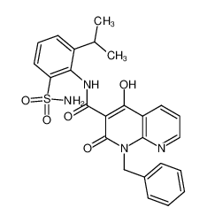 N-[2-(aminosulfonyl)-6-isopropylphenyl]-1-benzyl-4-hydroxy-2-oxo-1,2-dihydro-1,8-naphthyridine-3-carboxamide CAS:686265-70-3 manufacturer & supplier