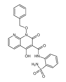 N-[2-(aminosulfonyl)phenyl]-1-(benzyloxy)-4-hydroxy-2-oxo-1,2-dihydro-1,8-naphthyridine-3-carboxamide CAS:686266-22-8 manufacturer & supplier