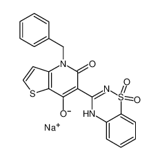 4-benzyl-6-(1,1-dioxido-4H-1,2,4-benzothiadiazin-3-yl)-7-hydroxythieno[3,2-b]pyridin-5(4H)-one sodium salt CAS:686266-31-9 manufacturer & supplier