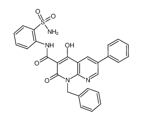 N-[2-(aminosulfonyl)phenyl]-1-benzyl-4-hydroxy-2-oxo-6-phenyl-1,2-dihydro-1,8-naphthyridine-3-carboxamide CAS:686268-52-0 manufacturer & supplier