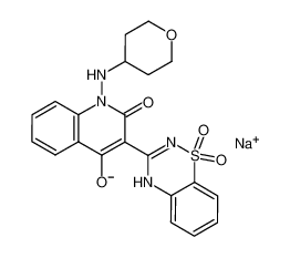 3-(1,1-dioxido-4H-1,2,4-benzothiadiazin-3-yl)-4-hydroxy-1-(tetrahydro-2H-pyran-4-ylamino)quinolin-2(1H)-one sodium salt CAS:686269-08-9 manufacturer & supplier