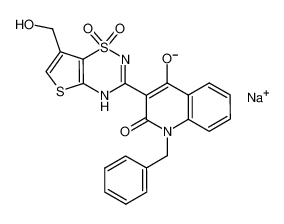 1-benzyl-4-hydroxy-3-[7-(hydroxymethyl)-1,1-dioxido-4H-thieno[2,3-e][1,2,4]thiadiazin-3-yl]quinolin-2(1H)-one sodium salt CAS:686271-36-3 manufacturer & supplier