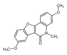 3,8-Dimethoxy-5-methylbenzofuro(3,2-c)chinolin-6(5H)-on CAS:686278-65-9 manufacturer & supplier