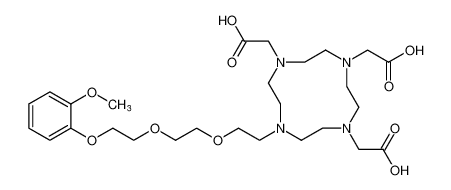 2,2',2'-(10-(2-(2-(2-(2-methoxyphenoxy)ethoxy)ethoxy)ethyl)-1,4,7,10-tetraazacyclododecane-1,4,7-triyl)triacetic acid CAS:686289-87-2 manufacturer & supplier