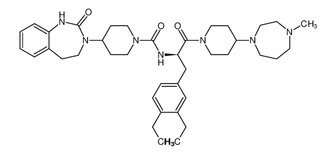 (R)-N-(3-(3,4-diethylphenyl)-1-(4-(4-methyl-1,4-diazepan-1-yl)piperidin-1-yl)-1-oxopropan-2-yl)-4-(2-oxo-1,2,4,5-tetrahydro-3H-benzo[d][1,3]diazepin-3-yl)piperidine-1-carboxamide CAS:686296-67-3 manufacturer & supplier