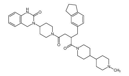 2-((2,3-dihydro-1H-inden-5-yl)methyl)-1-(1'-methyl-[4,4'-bipiperidin]-1-yl)-4-(4-(2-oxo-1,4-dihydroquinazolin-3(2H)-yl)piperidin-1-yl)butane-1,4-dione CAS:686297-49-4 manufacturer & supplier