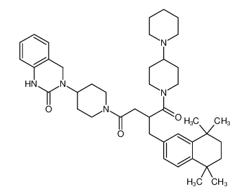 1-([1,4'-bipiperidin]-1'-yl)-4-(4-(2-oxo-1,4-dihydroquinazolin-3(2H)-yl)piperidin-1-yl)-2-((5,5,8,8-tetramethyl-5,6,7,8-tetrahydronaphthalen-2-yl)methyl)butane-1,4-dione CAS:686297-52-9 manufacturer & supplier