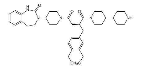 (S)-1-([4,4'-bipiperidin]-1-yl)-2-(3,4-diethylbenzyl)-4-(4-(2-oxo-1,2,4,5-tetrahydro-3H-benzo[d][1,3]diazepin-3-yl)piperidin-1-yl)butane-1,4-dione CAS:686297-71-2 manufacturer & supplier