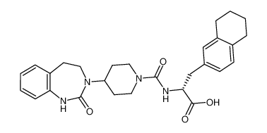 (R)-2-{[4-(2-oxo-1,2,4,5-tetrahydro-1,3-benzdiazepin-3-yl)-piperidin-1-carbonyl]-amino}-3-(5,6,7,8-tetrahydro-naphthalene-2-yl)-propionic acid CAS:686298-16-8 manufacturer & supplier