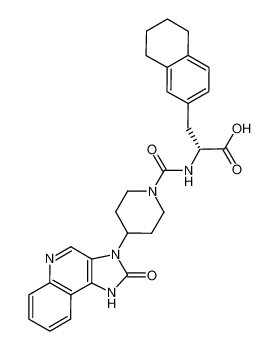 (R)-2-{[4-(2-oxo-1,2-dihydro-imidazo[4,5-c]quinolin-3-yl)-piperidin-1-carbonyl]-amino}-3-(5,6,7,8-tetrahydro-naphthalene-2-yl)-propionic acid CAS:686298-18-0 manufacturer & supplier