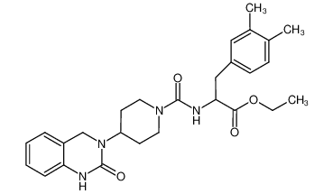 3-(3,4-dimethyl-phenyl)-2-{[4-(2-oxo-1,4-dihydro-2H-quinazolin-3-yl)-piperidin-1-carbonyl]-amino}-propionic acid ethylester CAS:686298-40-8 manufacturer & supplier